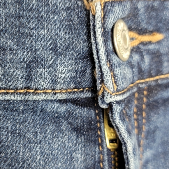 Old Navy Barbara Dark Wash Ripped Boyfriend Straight Denim Blue Jeans Sz 4 NEW - Picture 6 of 16